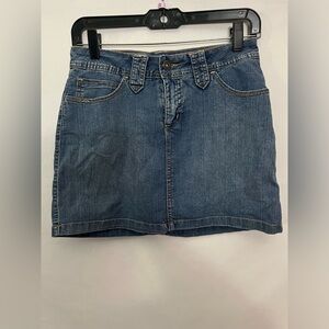 St. John Bay Women 4p Demin Skort Medium Wash